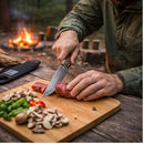 Cuchillo Multiuso Supervivencia 32 cm Acero Inoxidable + Funda JF844