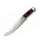 Cuchillo EDC Camping Senderismo Caza Mango Madera + funda JF867