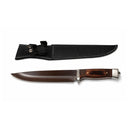 Cuchillo EDC Camping Senderismo Caza Mango Madera + funda JF867