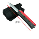 Navaja Automatica Clip Incrustación Metálica Serpiente + Funda JF873