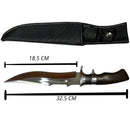 Cuchillo Hoja Bowie Guarda dedo Acero Inoxidable Funda JF889