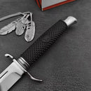 Cuchillo Táctico Militar Compacto Hoja Fija Funda JF894