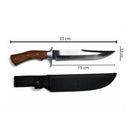 Cuchillo Supervivencia Con Funda Acero Afilado camping Outdoor JF895