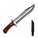 Cuchillo Bowie Sierra Supervivencia 39 CM + Funda JF898