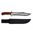 Cuchillo Bowie Sierra Supervivencia 39 CM + Funda JF898