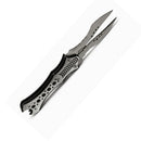 Navaja Plegable Doble Hoja Mango Antideslizante EDC Táctica con Clip JF905