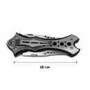 Navaja Plegable Doble Hoja Mango Antideslizante EDC Táctica con Clip JF905
