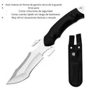 Cuchillo Multifuncional Cortador Cuerda Sierra Acero Inoxidable Rescate EDC JF906