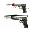 2 en 1 Cuchillo + Encendedor Diseño Realista Uso Rudo JF907