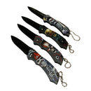 Navaja plegable bolsillo mini imprension 3D surtido Set de 4 pzs JF911