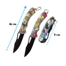 Mini Navaja plegable Bosque EDC 16/9 cm Surtido Set de 4 pzs JF914