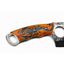 Cuchillo Cleaver Supervivencia c/ Funda Hoja Ancha Decorado JF925
