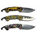 Cuchillo EDC Rompevidrio Cortacinturón Diseño Grabado Surtido JF935