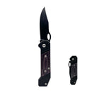 Navaja EDC Compacta Hoja Negra Camping Supervivencia JF955