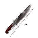 Cuchillo Tipo Bowie Con Funda Camping Caza Mango Ergonómico JF976