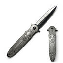 Navaja Calavera Metálica Plegable EDC Supervivencia JF984