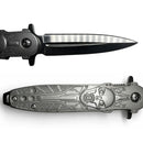 Navaja Calavera Metálica Plegable EDC Supervivencia JF984