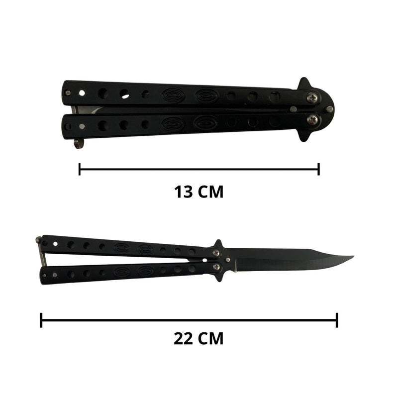 Navaja mariposa 13-22cm, mago grabado JFCL