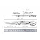 Navaja Plegable Metálica Con Clip Para Cinturón Mochila 9cm EDC JFK033