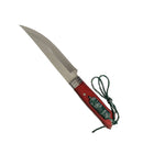 Cuchillo acero inoxidable c/cuerda supervivencia JFK39
