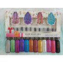 Set tinte de fantasia para cabello 12 tonos MRYP044