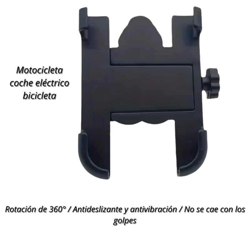 Soporte Universal MOTOCICLETA 1 puerto USB Smartphone 360° Antivibración  MTC046