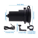 Cargador USB Moto Impermeable Montaje Manubrio y Retrovisor MTC052