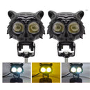 Faro LED Tigre 12V Doble Lente Moto MTC094