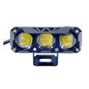 Faro LED Auxiliar Triple Tipo Proyector 12V-24V Impermeable MTC096
