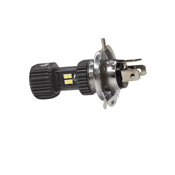 Foco LED H4 12V/24V MOTOCICLETA Alta y Baja 6000K Blanco Frío Luz  Universal 8 cm MTC116