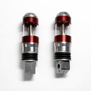 Par Reposapiés Moto de Aluminio Antivibración Resistente MTC152