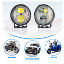 Faro LED Universal Moto Tipo Rally "Proyector Lupa" ATV/UTV Off-Road Antiniebla MTC162
