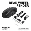 Salpìcadera Universal Deportivo Moto,Scooter Tipo Fibra de Carbono + Kit  MTC187