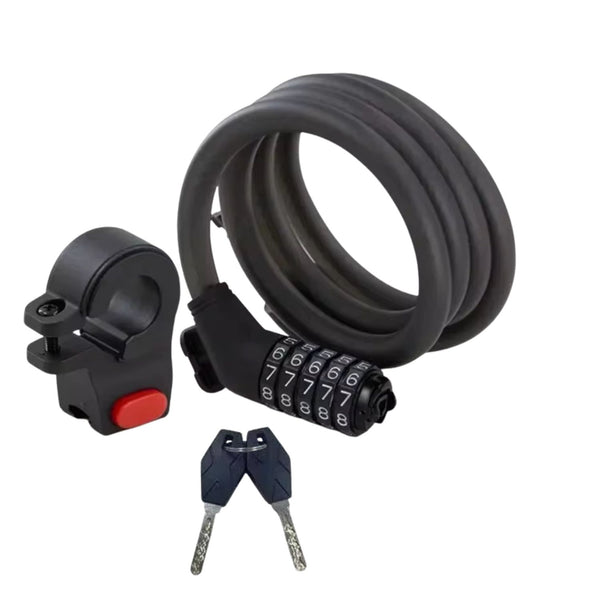 Candado Antirrobo MOTOCICLETA /Bicicleta Doble Seguridad con Clave y Llave MTC210