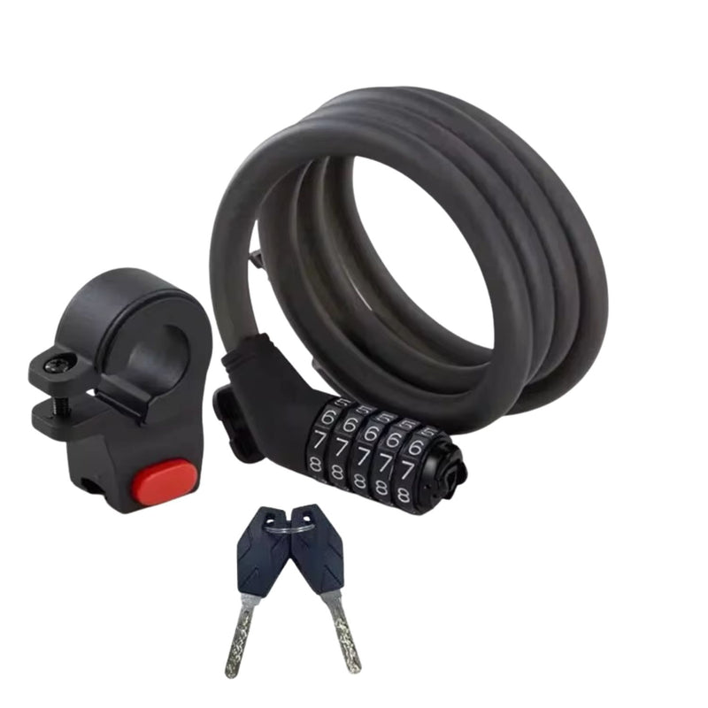 Candado Antirrobo MOTOCICLETA /Bicicleta Doble Seguridad con Clave y Llave MTC210