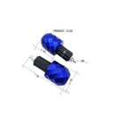 Contrapesos slider Bar End Moto Aluminio Tipo Diamante  Universal M6 6mm MTC227