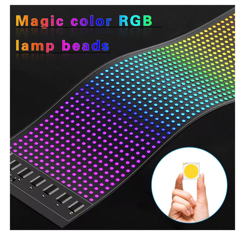 Panel Pixeles flexible Matrix LED 5V señal Coche Moto control de aplicación Bluetooth  MTC231