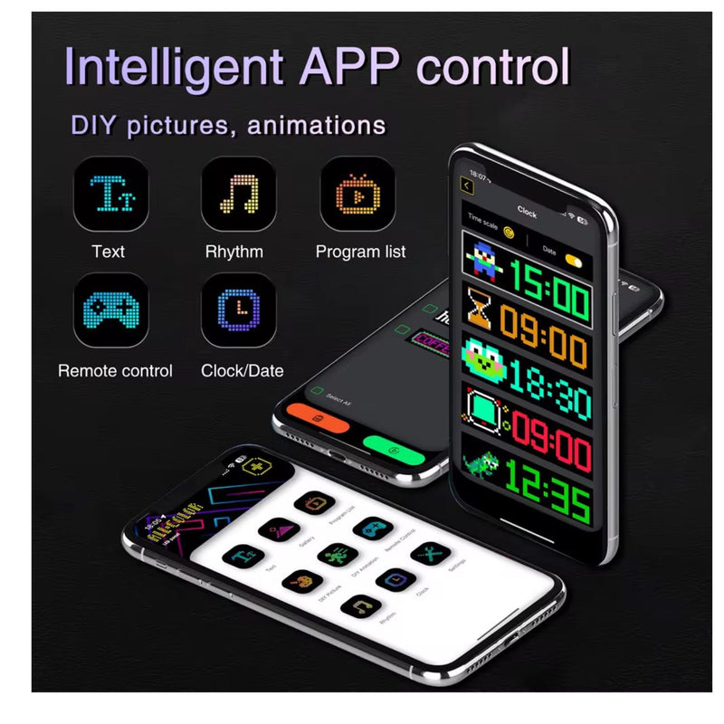 Panel Pixeles flexible Matrix LED 5V señal Coche Moto control de aplicación Bluetooth  MTC231