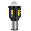 Bulbo LED BA20D Moto/scooter 360° Blanco * Ámbar Alta/Baja MTC232