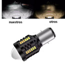Bulbo LED BA20D Moto/scooter 360° Blanco * Ámbar Alta/Baja MTC232