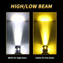 Bulbo LED BA20D Moto/scooter 360° Blanco * Ámbar Alta/Baja MTC232