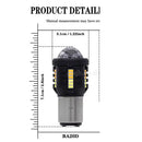 Bulbo LED BA20D Moto/scooter 360° Blanco * Ámbar Alta/Baja MTC232