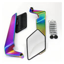 Espejos retrovisores Moto tipo BAR-END Rainbow Deportivos C/relieve *Universales* MTC253