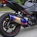 Silenciador Deportivo Tornasol Universal Motocicleta Tipo Titanio MTC259