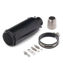 Silenciador Moto Universal Negro Mate + Kit de Montaje MTC260