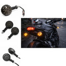 Direccionales LED Universales Moto Lente Ahumado + Alta Visibilidad MTC803