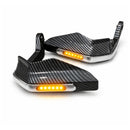 Cubremanos Motocicleta Luz LED Ámbar UNIVERSALES Tipo Carbono Racing  MTC806
