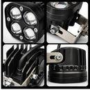 Faro LED Auxiliar Blanco/Ámbar IP67 Moto 4 Lentes Soporte Ajustable MTC809