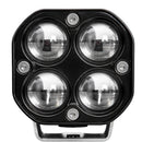 Faro LED Auxiliar Blanco/Ámbar IP67 Moto 4 Lentes Soporte Ajustable MTC809