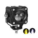 Faro LED Universal Luz  Blanca/Ambar 12V Moto C/Disipación de calor MTC810